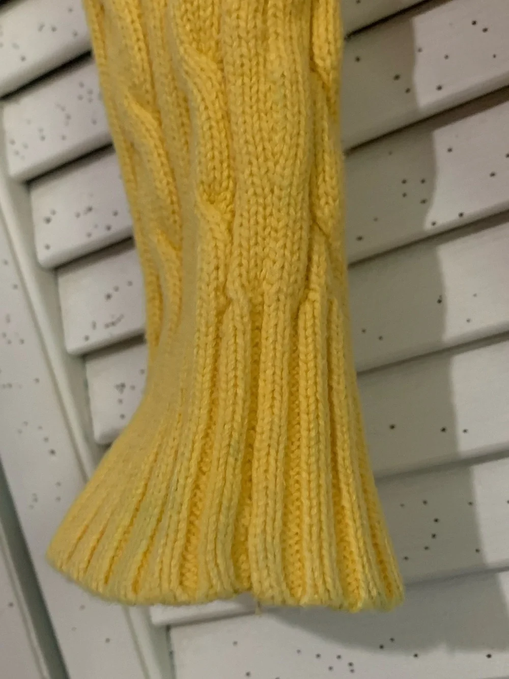 Ralph Lauren Mustard Yellow Cable-Knit Button Up Cardigan Pink Logo